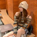 Retro Fashion Raw Edge XINGX Embroidery Head-Wrapping Hat Female Hop Street Internet Celebrity Sweet Cool Pile Heap Cap Autumn and Winter Warm. 