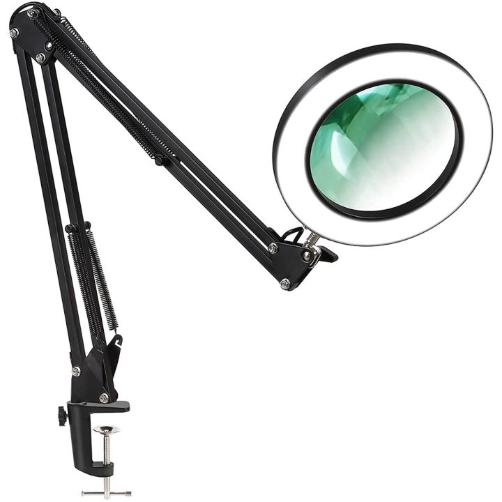 Magnifying Glass with Light and Bracket, for Reading and Repairing