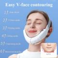 Ems Massager Double Chin V-line Lift Up Belt Led Slimming Stimulator Light Vibration Face Blue Device Face Lifting B2z7.