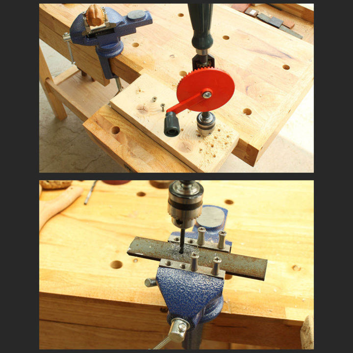 KOGEEK%20Hand%20Crank%20Drill%20All%20Steel%20Casting%20Drilling%20Drill%20Portable%20Mini%20Manual%20Drill%20with%20Double%20Pinions%20Hand%20Drill%20Tool%20for%20Wood/Plastics/PVC/Glass%20Fibre%20-%20Image%203