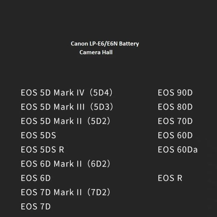 Canon%20LP-E6/6N%20DSLR%20Camera%20Battery%20for%20EOS%206D/5D/60D%2070D80D/6D%20Mark%20II%20-%20Image%203