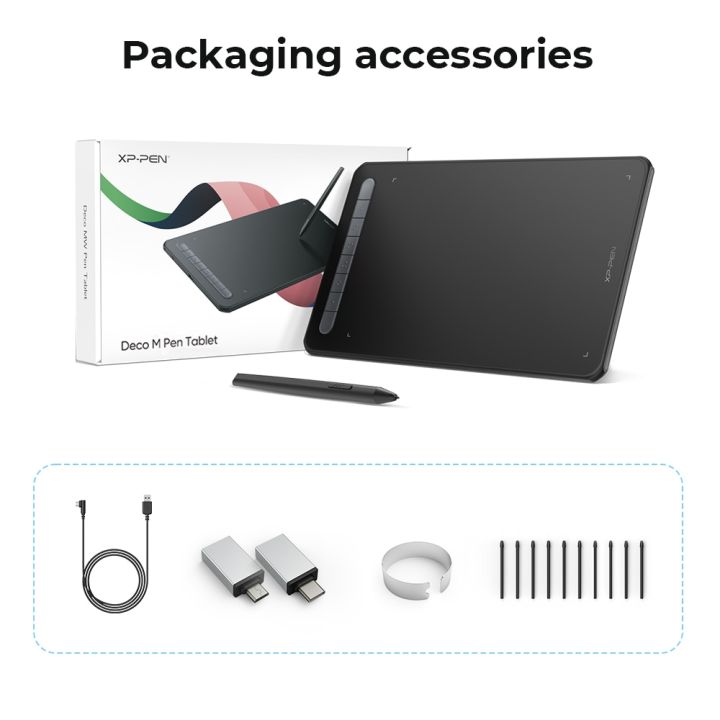 XPPen%20Deco%20M%20Digital%20Graphic%20Tablet%20Drawing%20Tablet%20Pen%20Tablet%20X3-Smart-Chip%20Stylus%20Support%20Windows%20Mac%20Android%20Chrome%20OS/%20Linux%20-%20Image%208