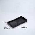 1 Pcs Easy To Use Black Large Plastic Tray Rectangle Multi-Purpose Decorative Tray Plastic Bed Table Tray Kitchen. 