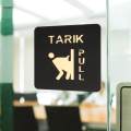 Doors Push Pull Signs Symbol Door Sign for Indoor Outdoor Shop Bars. 