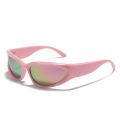 New Wrap Around Sunglasses Women Men Brand Design Mirror Sport Vintage Y2K Sun Glasses Men Driving Eyeglasses Futuristic Shades.