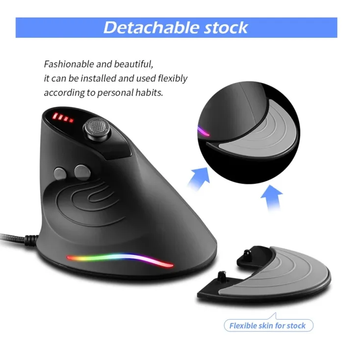 ZELOTES%20T-50%20USB%20Wired%20Vertical%20Optical%20Mouse%209%20Buttons%20Gaming%20USB%20Wired%20Mice%2012800%20DPI%20Adjustable%20for%20PC%20Computer%20Accessories%20-%20Image%202