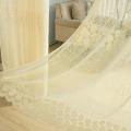 Window Tulle Drop Curtain Modern Floral Living Bedroom Sheer Panel Curtains. 