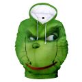 Green Haired Grinch Anime Hoodie Hoodies Men Sweatshirt Lounge Wear Fashion Grinch Hooded 3D Streetwear Men Clothing XXS-4XL. 