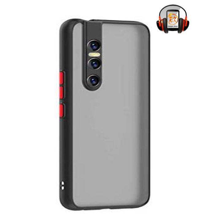 Back Cover for Vivo V15 PRO Smoke Case Transparent TPU Bumper Drop