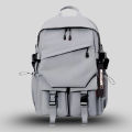 Zebra Fashionable Laptop and Travelling Backpack Gray SZ005. 