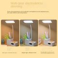 Table Lamp Gift Pen Holder Eye Care Rechargeable LED Night Lamp Bedroom Bedside Reading Lamp Storage Drawer Table Lamp. 