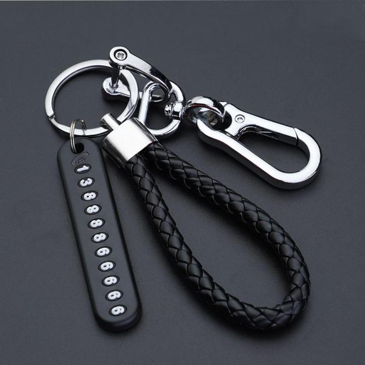 Special Telephone Number Anti-Lost Phone Number Key Ring Keychain for Car and Motorbike