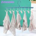 Amamia Multifunction Clothes Hanger with 8 Clips Antiskid Space Saving Closet Organizer.