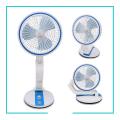 Rechargeable Folding Table Fan with Led Light. 