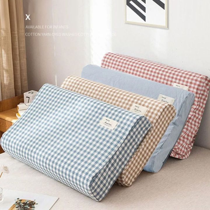 Home%20Textile%20Cotton%20Latex%20Pillows%20Case%20Solid%20Color%2050*30cm/60*40cm%20Pillow%20Cover%20Soft%20Comfortable%20Sleeping%20Pillowcase%20Pillow%20-%20Image%205