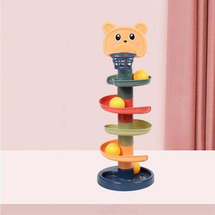 5 Layer Ball Drop And Roll Swirling Tower For Baby And Toddler Development Educational Toys - Baby Toys