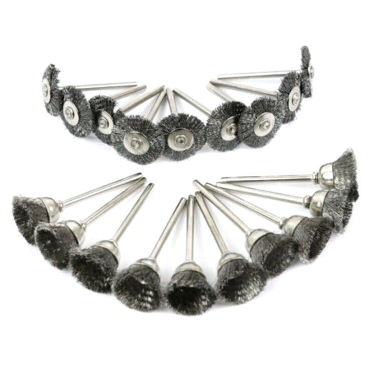 Wire Brush Set for Rotary Tool Die Grinder Flat Wheel Cup