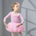 Teacher Recommended Autumn and Winter Long Sleeves Children plus Velvet Thickened Exercise Clothing Girls Gauzy Dance Dress Ballet Dancing Dress. 