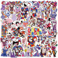 56pcs DIY Waterproof Sticker Funny Cartoon The Amazing Digital Circus Stickers brave. 