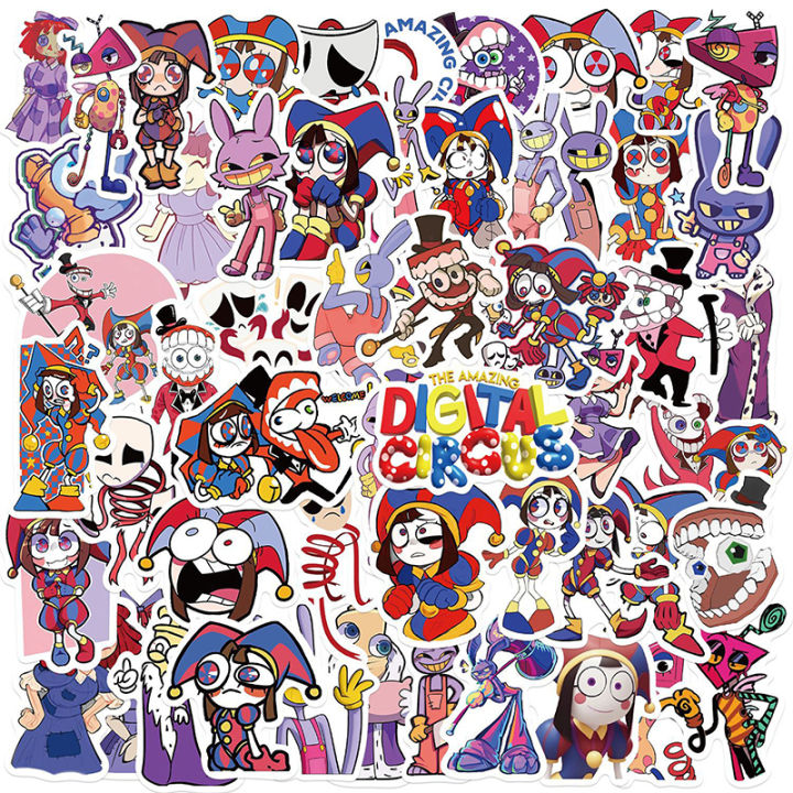56pcs%20DIY%20Waterproof%20Sticker%C2%A0Funny%20Cartoon%20The%20Amazing%20Digital%20Circus%20Stickers%20brave%20-%20Image%203