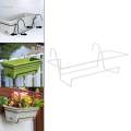 Hanging Railing Planters, Railing Flower Holder, Metal Stand Durable Art Rack, Planter Stand for Deck Railing, Flower Pot Holder for Patio Fence.