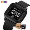 SKMEI Outdoor Sport Watch Men Alarm Clock 5Bar Waterproof Military Watches LED Display Shock Digital Watch.