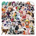 50pcs Mixed Anime Stickers One Piece Demon Slayer Naruto Hunter Anime Sticker Notebook Motorcycle Skateboard Computer Mobile Phone Cartoon Decal Toy. 