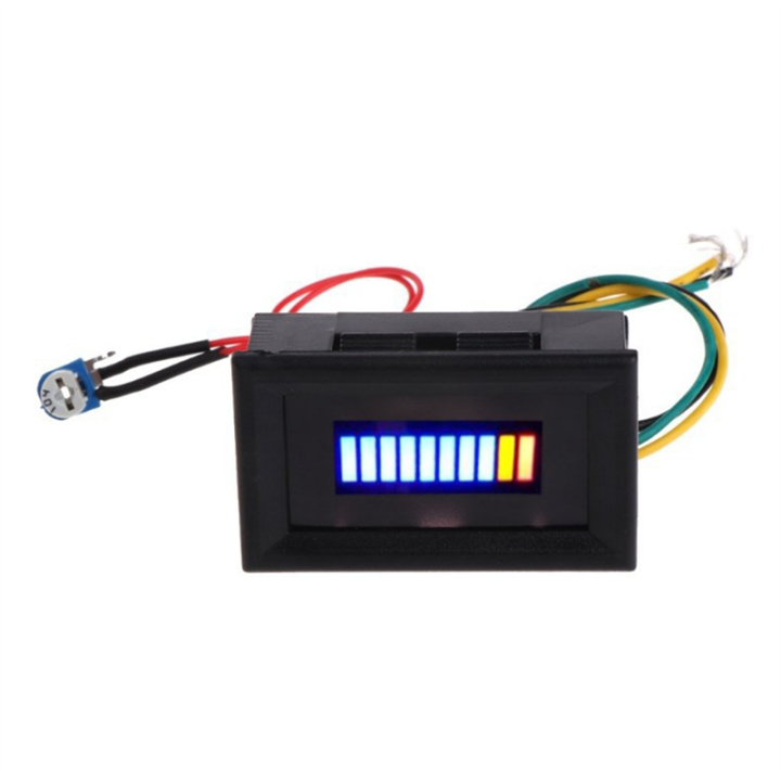 Fuel Level Gauge Indicator 12V Universal Motorcycle Car Oil Scale Meter LED Oil Fuel Level Gauge Indicator for Car Replacement