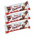 Kinder Bueno Chocolate 43Gm Bar - 3 Pack. 