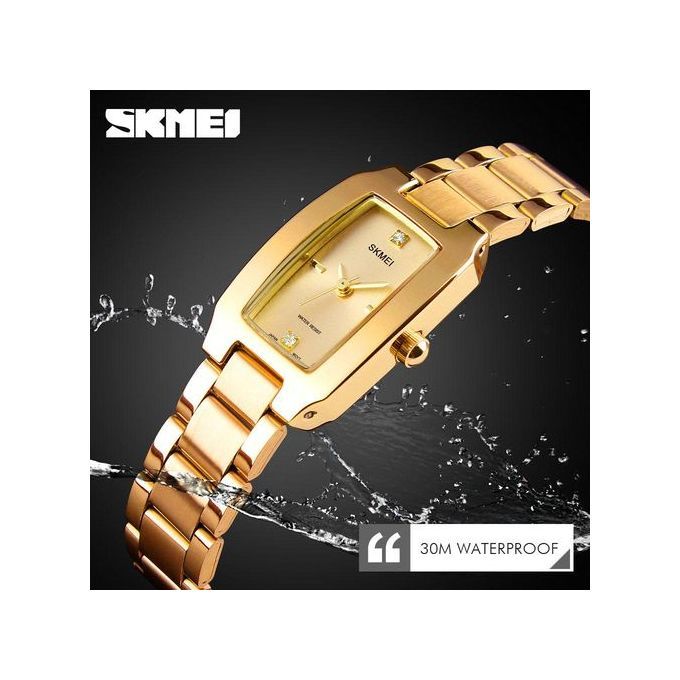 SKMEI%201400%20Fashion%20Casual%20Style%20Watch%20Women%20Rhinestone%20Stainless%20Steel%20Waterproof%20Quartz%20Watch%20%20Golden%20-%20Image%203