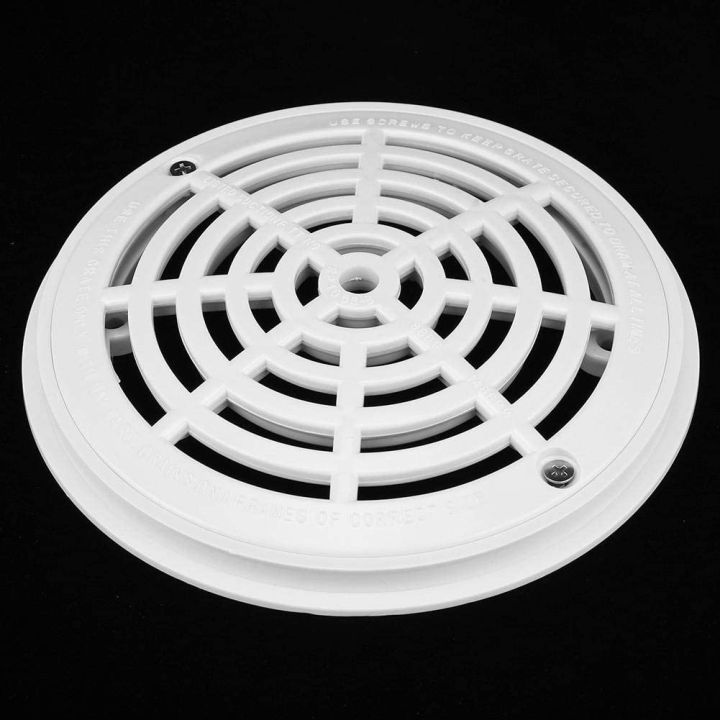 8Inch%20Pool%20Main%20Drain%20Cover%20the%20Top%20Grate%20Bottom%20Mounting%20Plates%20White%20Replacement%20Pool%20Drain%20Cover%20Pool%20Outlet%20Cover%20-%20Image%206