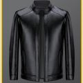 Men Brand Jacket New Spring Autumn Solid Color Fall Soft Leather Jackets Male Fashion Thin Long Sleeves Zipper Coat Clothing.