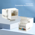 5/10pcs Rj45 Ethernet Network Keystone Jack Clip Module Wall Plug Connector Computer Connection Accessories. 