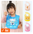Baby Bibs keeps Feeding Plastic Bibs with Bati For Babies - 1 Pcs Multicolor. 