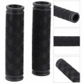 Bike Handlebar Grips, Soft  Rubber (120mm), Bicycle Grip for Bicycle (Black). 