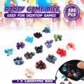 Practical 105Pcs Dungeon & Dragons Polyhedral Dice Set Bar Party Role DND RPG MTG Game. 
