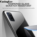 Casinglee For OPPO A52 case Glass silicon Full Protection Tempered Glass Back cover for OPPO A52 Phone cases For girls and Boys.