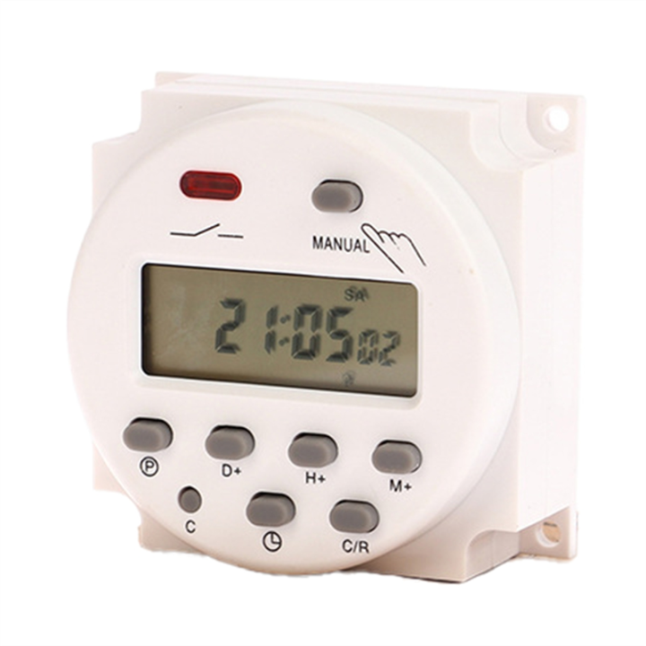 CN101A Digital LCD Timer 12V 220V Programmable Time Switch Relay Timer ...
