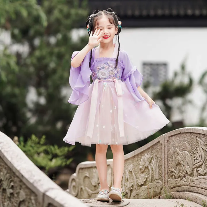 Purple%20Hanfu%20Super%20Immortal%20Ru%20Skirt%20Children's%20Chinese%20Dress%20Little%20Girl%20Ancient%20Style%20Tang%20Clothes%20Spring%20and%20Autumn%20-%20Image%207