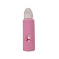 SmartCare-Borosilicate Baby glass bottle with silicone sleeve (8oz). 