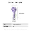 MAYTTO Multi-functional Handheld Fan Adjustable Eco-friendly Spray Mist Fan Lightweight Mini for Summer Dormitory Outdoors with Hanging Rope Low Noise Handheld /Standing/Neck-hanging.