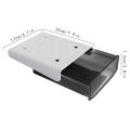 Under Desk Drawer Organizer Self-Adhesive Storage Box White.