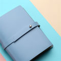Leather Notebook  Style Solid Color Creative Fresh Loose-Leaf Notepad Student Stationery Diary Book PU Soft. 