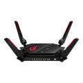 ASUS ROG Rapture GT-AX6000 Dual-Band WiFi 6 (802.11ax) Gaming Router, Dual 2.5G ports, enhanced hardware, WAN aggregation, VPN Fusion, Triple-Level Game Acceleration, free network security and AiMesh support. 