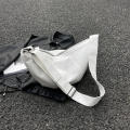 Banana Bag Crossbody Bag Aesthetic Handbag Oil Wax Leather Bag Half Moon Shoulder Bag.