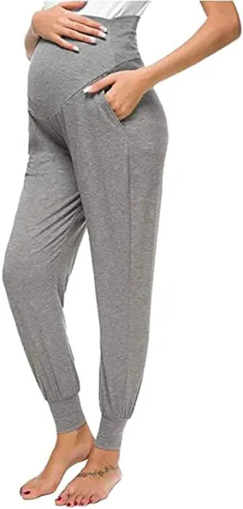Maternity%20%20slant%20pocket%20solid%20sweatpant%20for%20women%20-%20Image%202