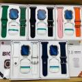 I8 Ultra Smart Watch 2.02" HD Screen Bluetooth Calls Waterproof Sports Smartwatch with TWS Earphones.