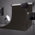 Background 8x12ft Non-Woven Fabric Solid Color Black Screen Photo Backdrop Studio Photography.