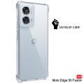 For Motorola Edge 50 Fusion Luxury Crystal Clear Case Soft Silicone Shockproof Transparent Shell TPU Back Cover 50 Fusion.
