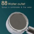High Pressure Shower Heads, Handheld Tuo Fan Shower,Hydro Jet Shower Head Kit with 3 Filters, Tuocharged Shower Head.